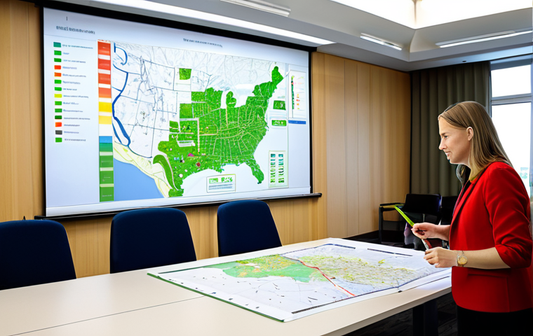**
"A city planner presenting a zoning map in a brightly lit conference room, fully clothed, appropriate attire, professional setting, showcasing mixed-use development zones with green spaces and pedestrian-friendly areas. The planner is pointing to the map with a pen, emphasizing walkability and access to healthy food options. Modern architecture visible in the background. Safe for work, professional, perfect anatomy, correct proportions, natural pose, high-quality rendering."
**