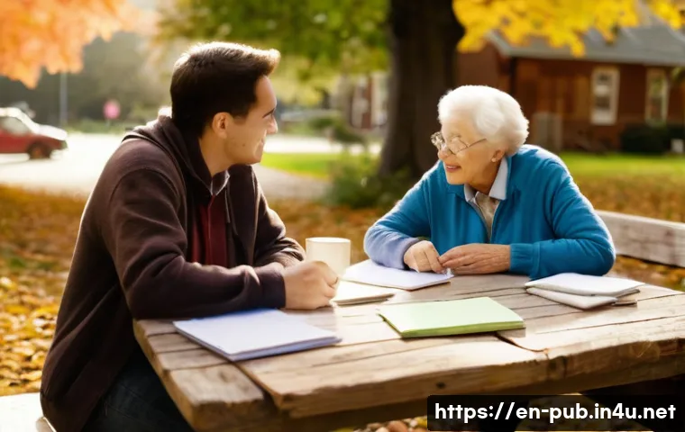 공공정책 업무 프로세스 - **Prompt:** A diverse group of neighbors, including a parent holding a child (wearing a clean diaper...